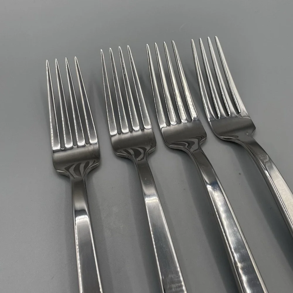 Mikasa PINCH Dinner Forks Glossy Forged Stainless Flatware 8.25